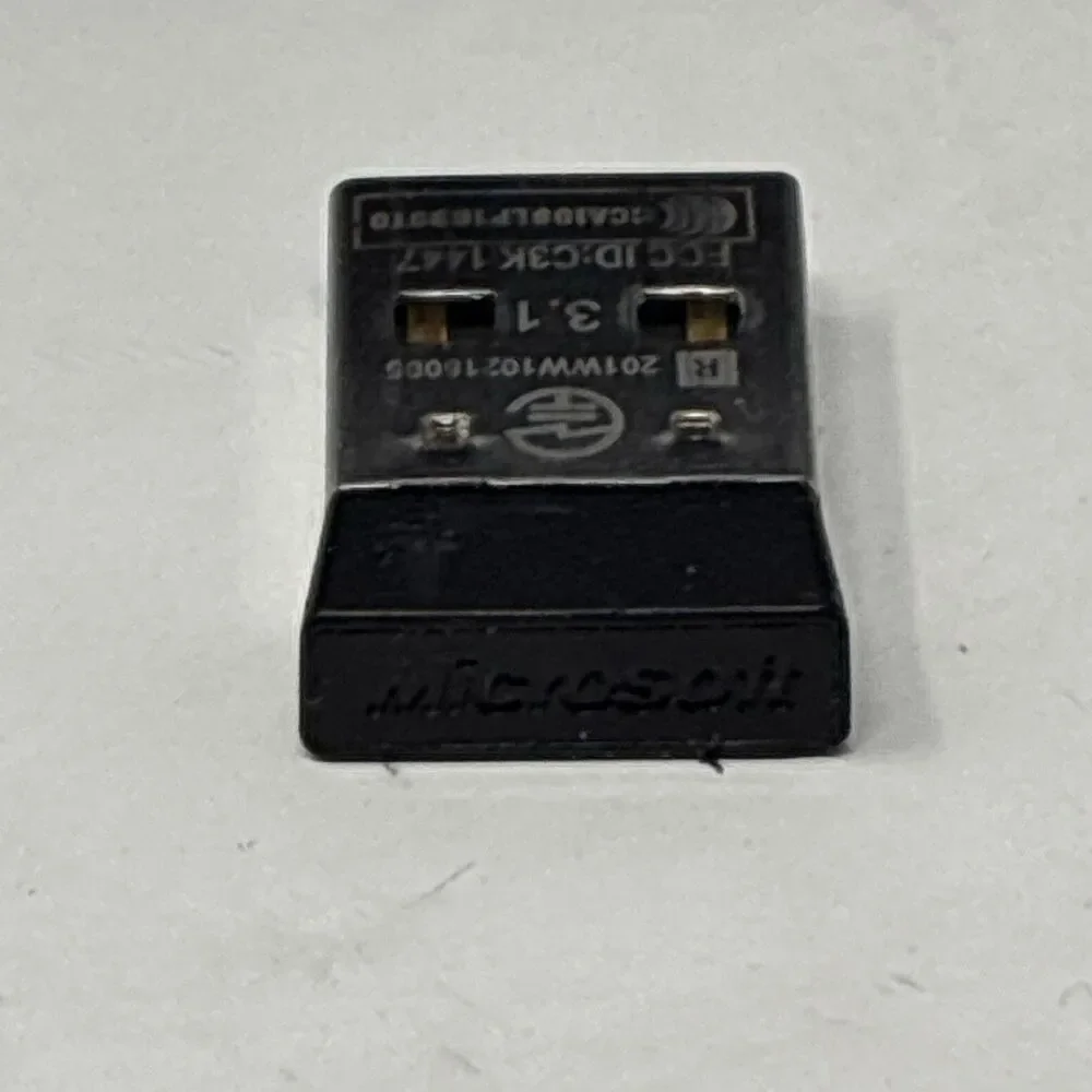 Microsoft Wireless Mobile Mouse 4000 Black With Dongle Model 1383 Tested & Works